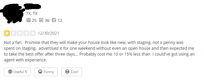 exp realty review yelp