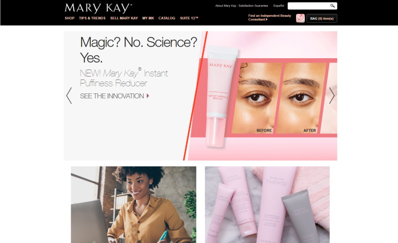 picture of mary kay website