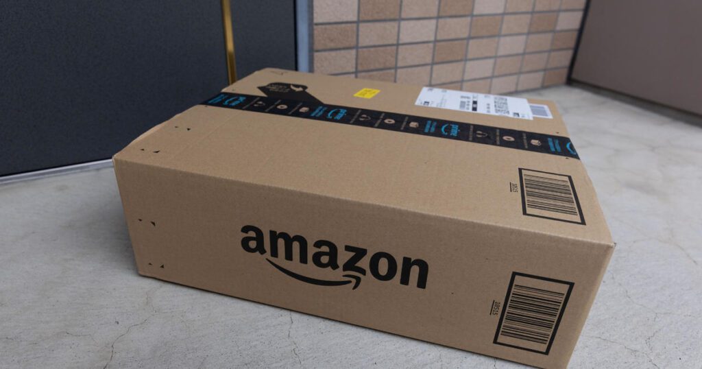 picture of amazon package delivered